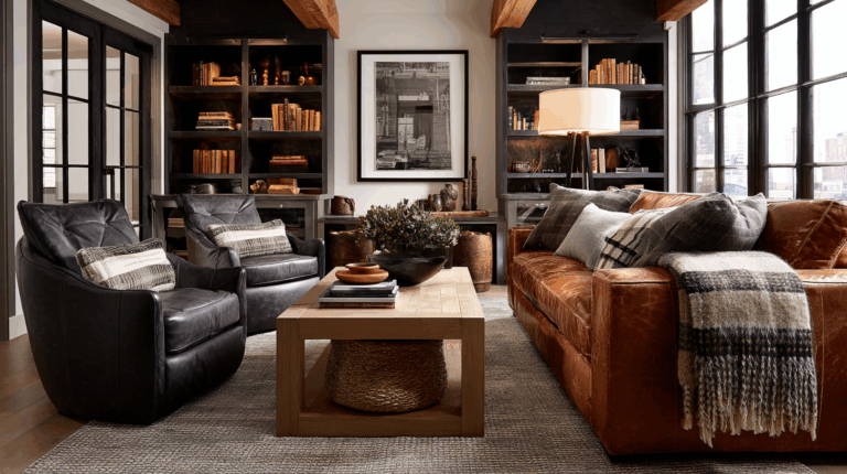 How to Design a Masculine Living Room That Still Feels Approachable
